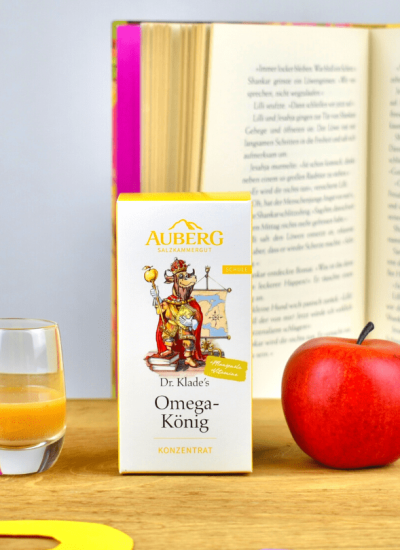 Auberg Omega König Konzentrat mit Omega Fettsäuren vegan, Apfelsaft